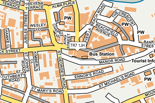 TR7 1JH map - OS OpenMap – Local (Ordnance Survey)