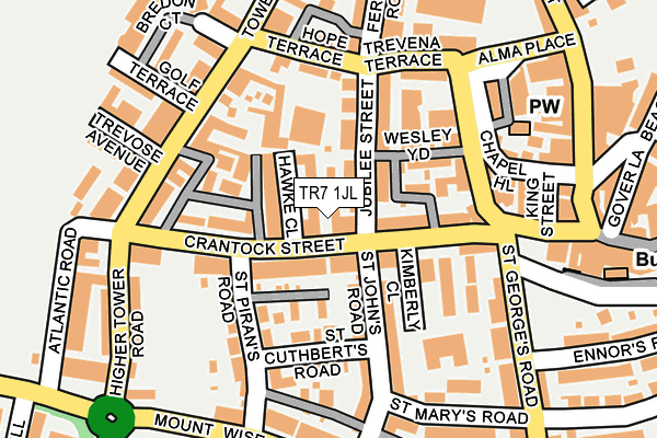 TR7 1JL map - OS OpenMap – Local (Ordnance Survey)