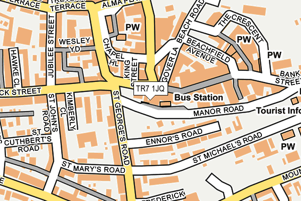 TR7 1JQ map - OS OpenMap – Local (Ordnance Survey)
