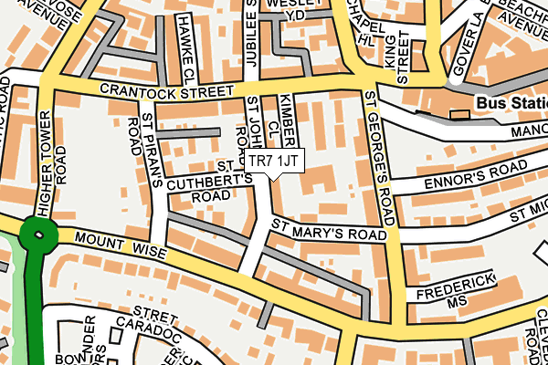 TR7 1JT map - OS OpenMap – Local (Ordnance Survey)