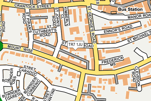 TR7 1JU map - OS OpenMap – Local (Ordnance Survey)