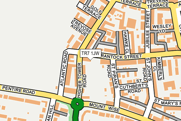 TR7 1JW map - OS OpenMap – Local (Ordnance Survey)