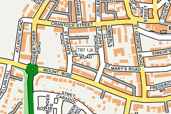 TR7 1JX map - OS OpenMap – Local (Ordnance Survey)