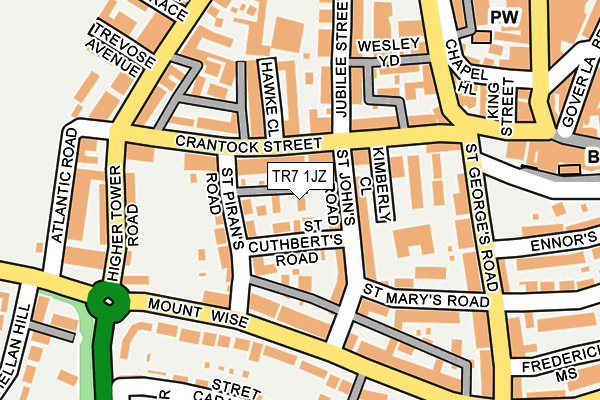 TR7 1JZ map - OS OpenMap – Local (Ordnance Survey)