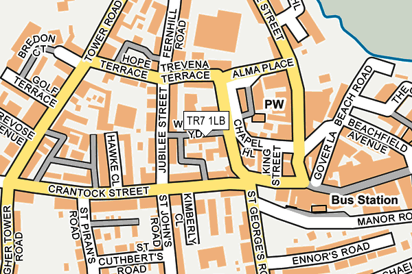 TR7 1LB map - OS OpenMap – Local (Ordnance Survey)