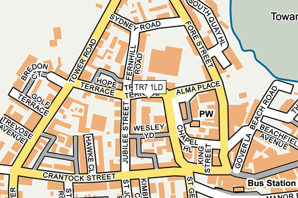 TR7 1LD map - OS OpenMap – Local (Ordnance Survey)