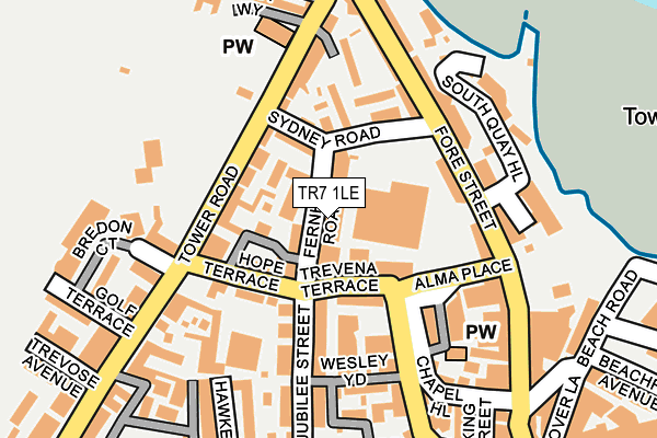 TR7 1LE map - OS OpenMap – Local (Ordnance Survey)