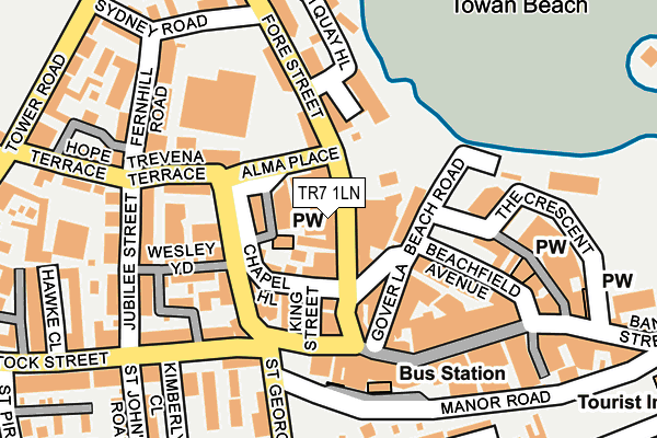 TR7 1LN map - OS OpenMap – Local (Ordnance Survey)