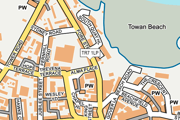 TR7 1LP map - OS OpenMap – Local (Ordnance Survey)