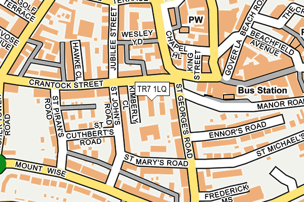 TR7 1LQ map - OS OpenMap – Local (Ordnance Survey)