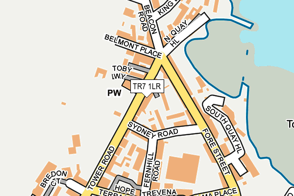 TR7 1LR map - OS OpenMap – Local (Ordnance Survey)
