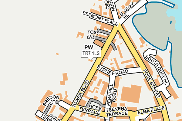 TR7 1LS map - OS OpenMap – Local (Ordnance Survey)