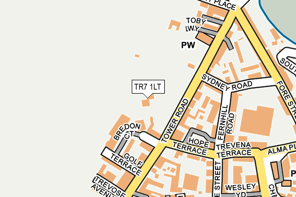 TR7 1LT map - OS OpenMap – Local (Ordnance Survey)