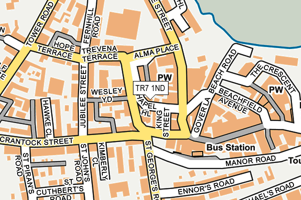 TR7 1ND map - OS OpenMap – Local (Ordnance Survey)