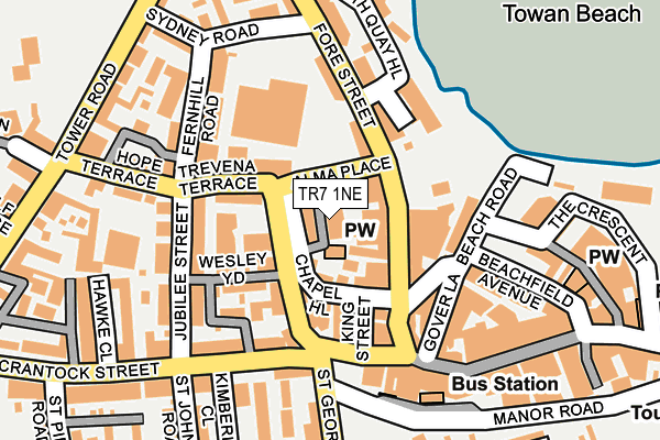 TR7 1NE map - OS OpenMap – Local (Ordnance Survey)