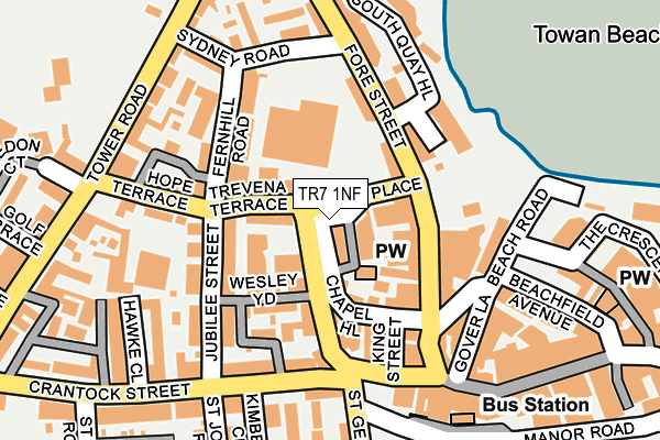 TR7 1NF map - OS OpenMap – Local (Ordnance Survey)
