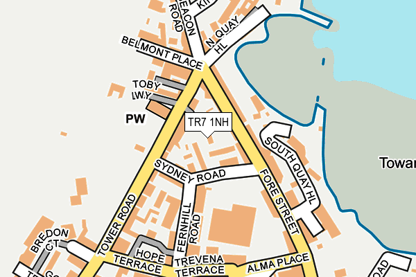 TR7 1NH map - OS OpenMap – Local (Ordnance Survey)