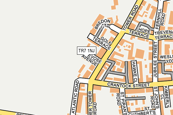 TR7 1NJ map - OS OpenMap – Local (Ordnance Survey)