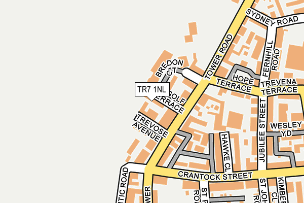 TR7 1NL map - OS OpenMap – Local (Ordnance Survey)
