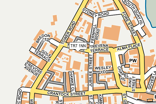 TR7 1NN map - OS OpenMap – Local (Ordnance Survey)