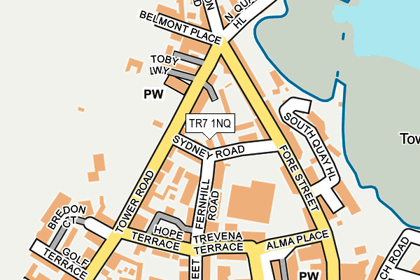 TR7 1NQ map - OS OpenMap – Local (Ordnance Survey)