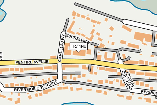 TR7 1NU map - OS OpenMap – Local (Ordnance Survey)