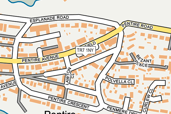 TR7 1NY map - OS OpenMap – Local (Ordnance Survey)