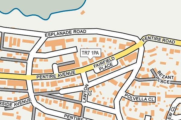 TR7 1PA map - OS OpenMap – Local (Ordnance Survey)