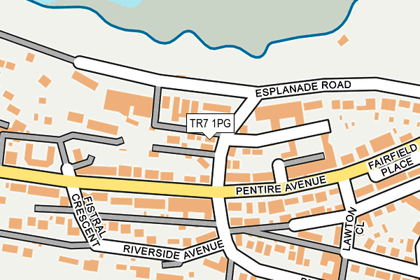 TR7 1PG map - OS OpenMap – Local (Ordnance Survey)