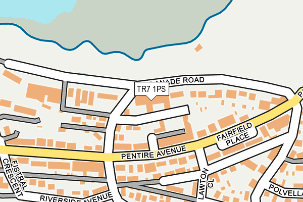 TR7 1PS map - OS OpenMap – Local (Ordnance Survey)