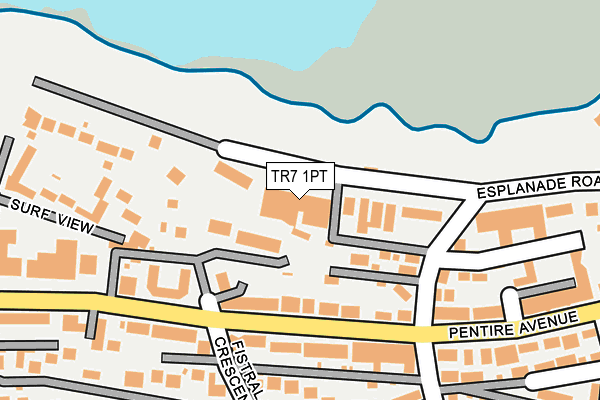 TR7 1PT map - OS OpenMap – Local (Ordnance Survey)