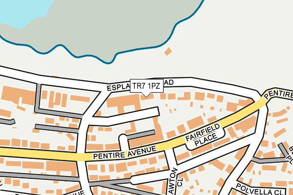 TR7 1PZ map - OS OpenMap – Local (Ordnance Survey)