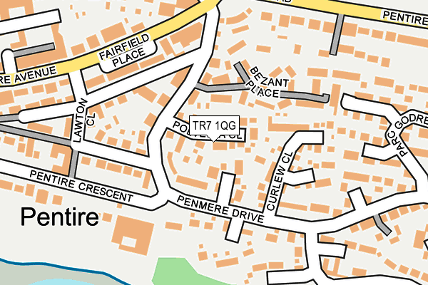 TR7 1QG map - OS OpenMap – Local (Ordnance Survey)