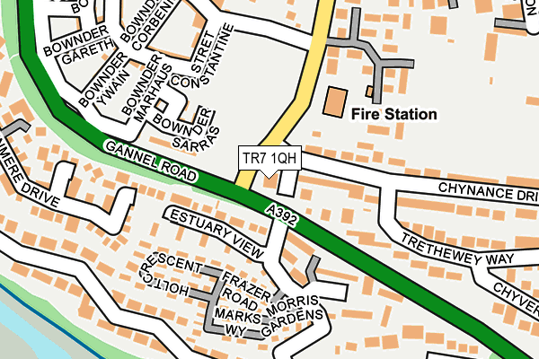 TR7 1QH map - OS OpenMap – Local (Ordnance Survey)