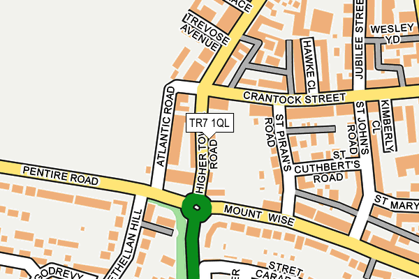 TR7 1QL map - OS OpenMap – Local (Ordnance Survey)