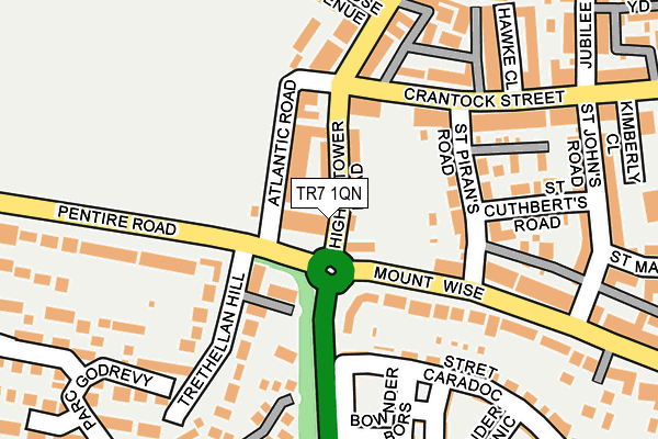 TR7 1QN map - OS OpenMap – Local (Ordnance Survey)