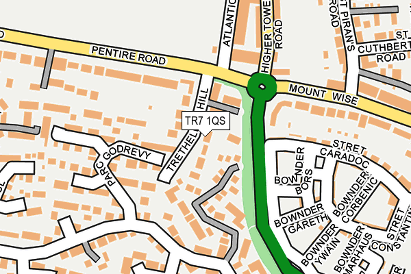 TR7 1QS map - OS OpenMap – Local (Ordnance Survey)