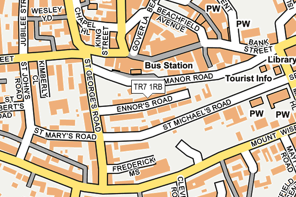 TR7 1RB map - OS OpenMap – Local (Ordnance Survey)