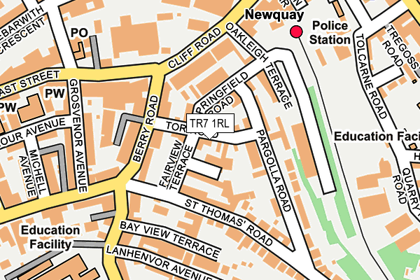 TR7 1RL map - OS OpenMap – Local (Ordnance Survey)