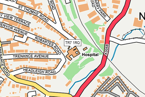 TR7 1RQ map - OS OpenMap – Local (Ordnance Survey)