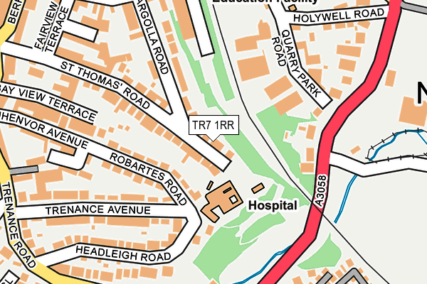 TR7 1RR map - OS OpenMap – Local (Ordnance Survey)