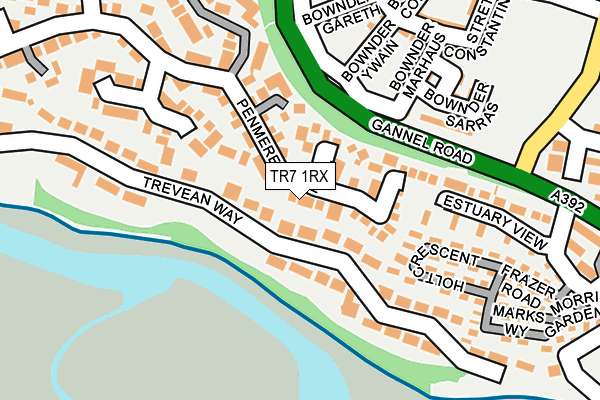 TR7 1RX map - OS OpenMap – Local (Ordnance Survey)