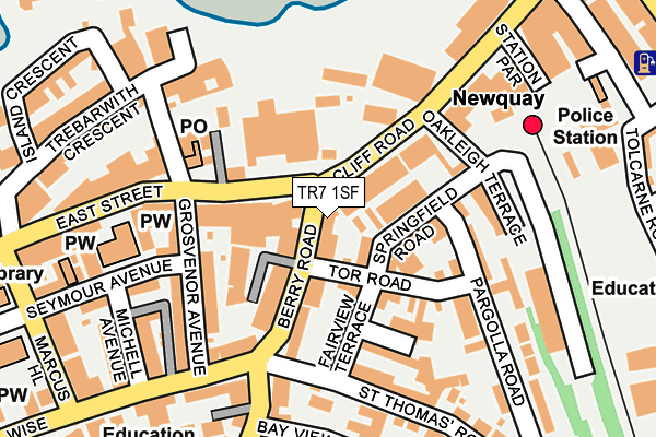 TR7 1SF map - OS OpenMap – Local (Ordnance Survey)