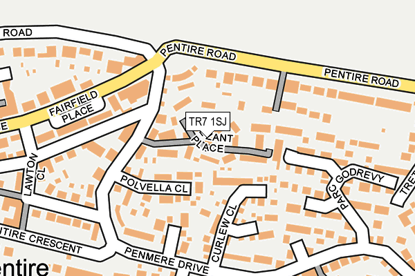 TR7 1SJ map - OS OpenMap – Local (Ordnance Survey)