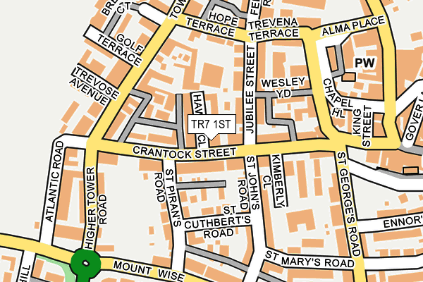TR7 1ST map - OS OpenMap – Local (Ordnance Survey)