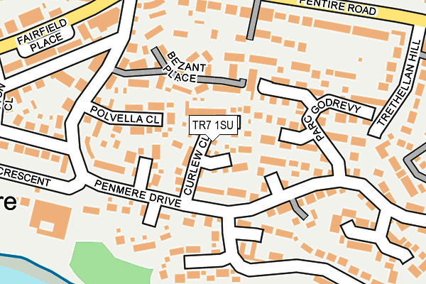 TR7 1SU map - OS OpenMap – Local (Ordnance Survey)