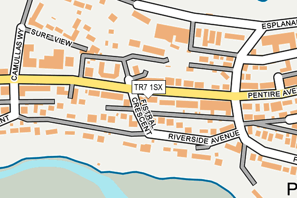 TR7 1SX map - OS OpenMap – Local (Ordnance Survey)