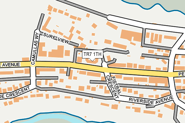 TR7 1TH map - OS OpenMap – Local (Ordnance Survey)