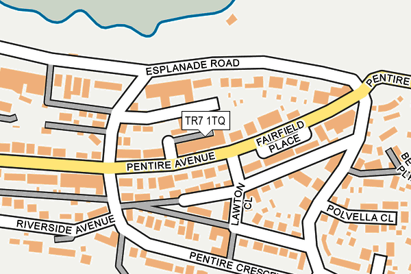 TR7 1TQ map - OS OpenMap – Local (Ordnance Survey)