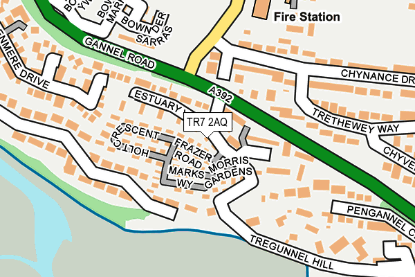 TR7 2AQ map - OS OpenMap – Local (Ordnance Survey)